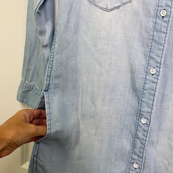 H&M - Lightweight Denim Button Up Dress Size 2 - Picture 8 of 8